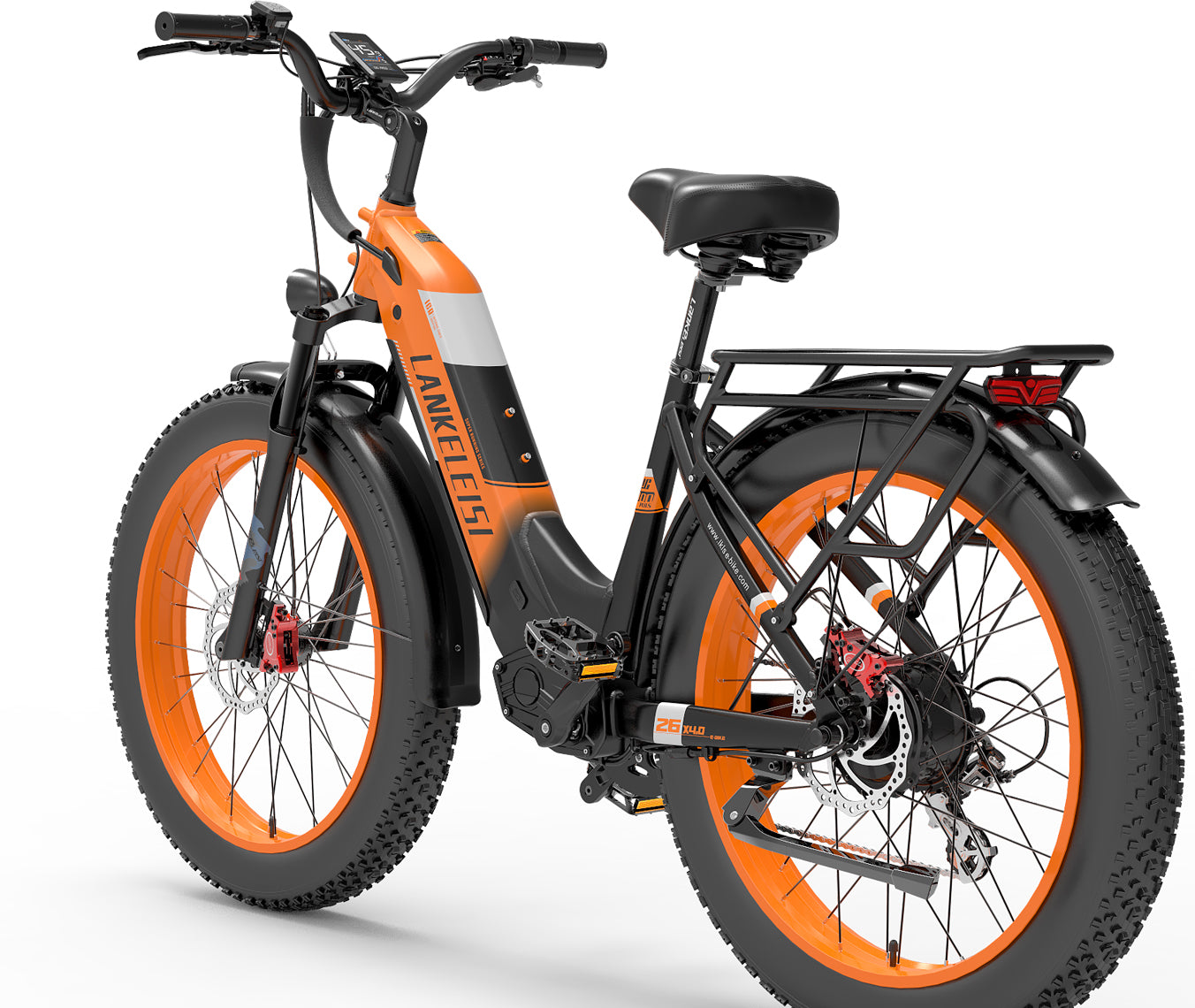 LANKELEISI | Vélo électrique pas à pas MG600 Fat-Tire, batterie 48v 20ah, moteur 1000w