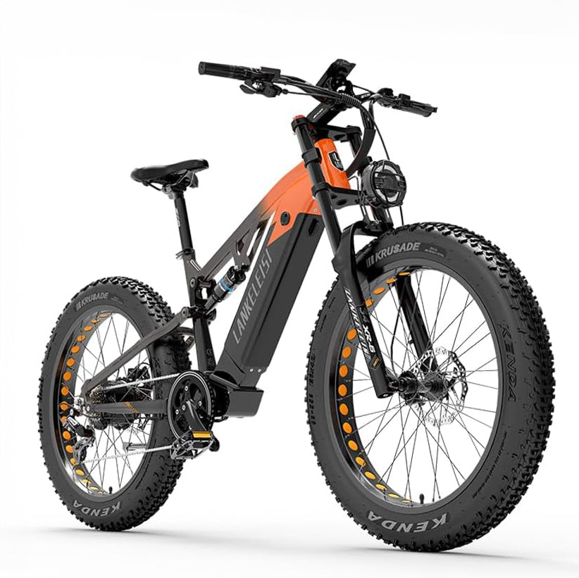 LANKELEISI | RV800 double suspension E-MTB 48v 20ah batterie Samsung 750w moteur Bafang