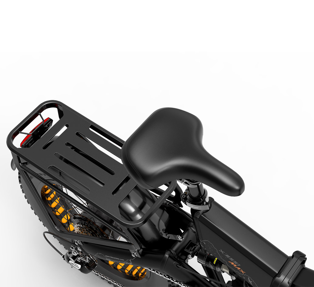 LANKELEISI | Vélo électrique pliant à suspension complète X3000 MAX à double moteur 2000 watts
