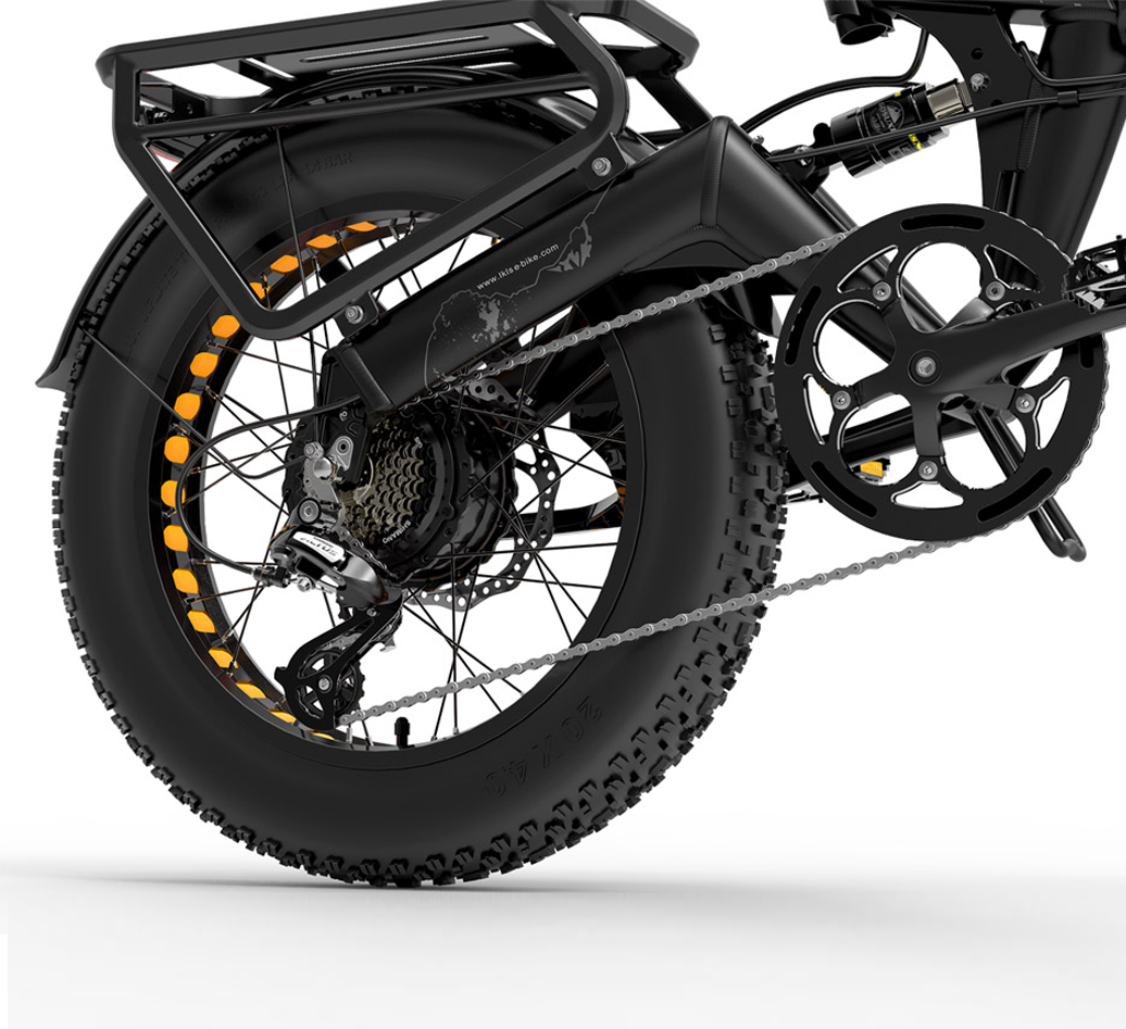 LANKELEISI | Vélo électrique pliant à suspension complète X3000 MAX à double moteur 2000 watts