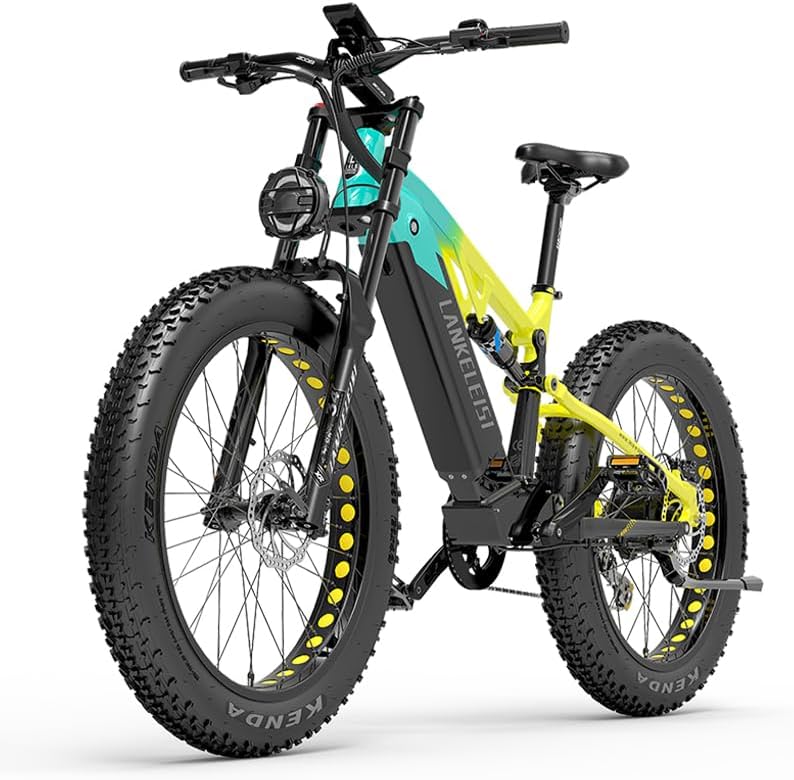 LANKELEISI | RV800 double suspension E-MTB 48v 20ah batterie Samsung 750w moteur Bafang