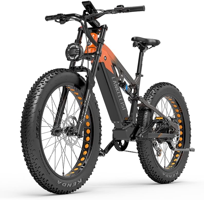 LANKELEISI | RV800 double suspension E-MTB 48v 20ah batterie Samsung 750w moteur Bafang