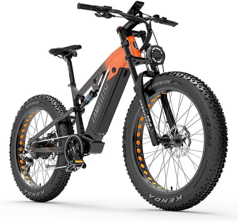 LANKELEISI | RV800 double suspension E-MTB 48v 20ah batterie Samsung 750w moteur Bafang