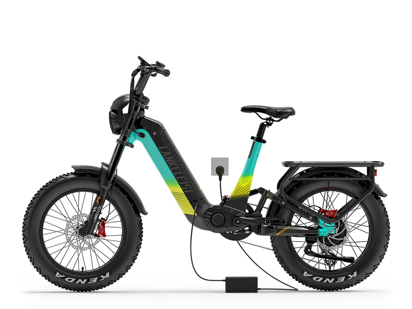 LANKELEISI | RX800 pleine suspension 20" gros vélo électrique 1000W 48V 20Ah
