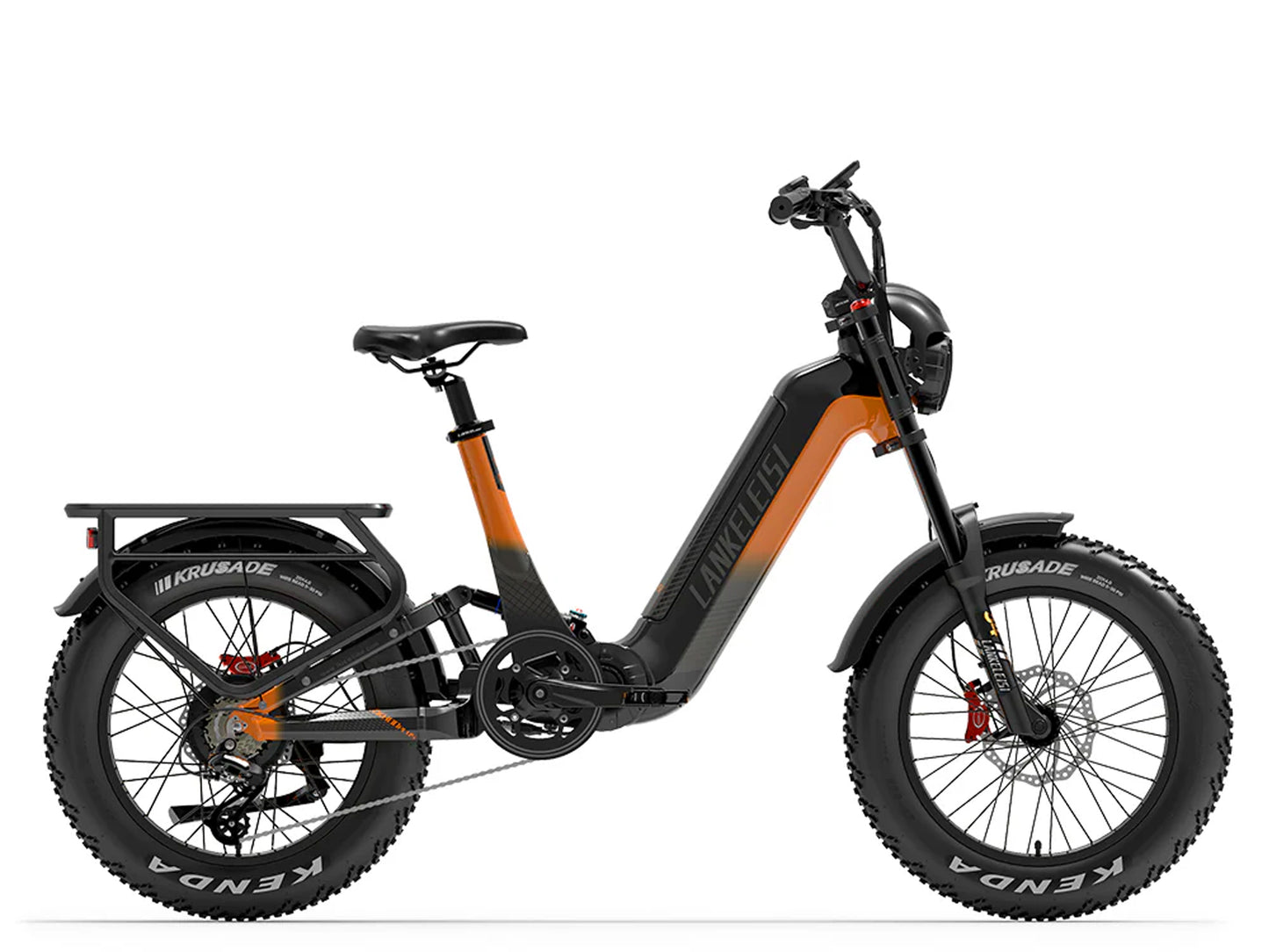 LANKELEISI | RX800 pleine suspension 20" gros vélo électrique 1000W 48V 20Ah