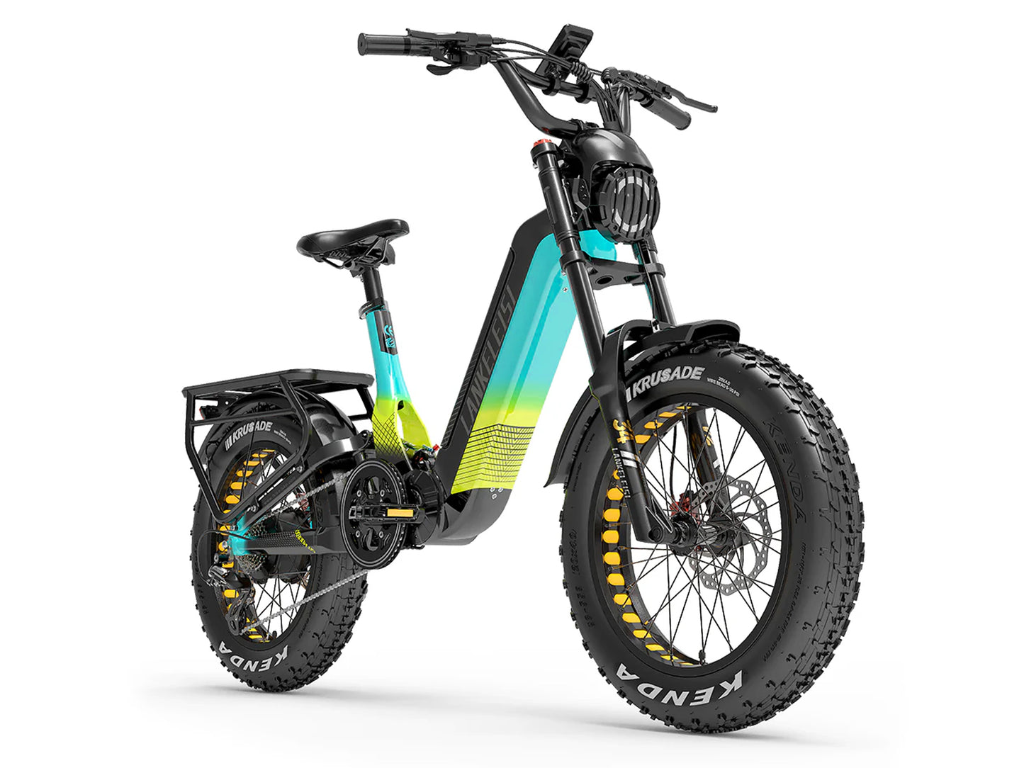 LANKELEISI | RX800 pleine suspension 20" gros vélo électrique 1000W 48V 20Ah