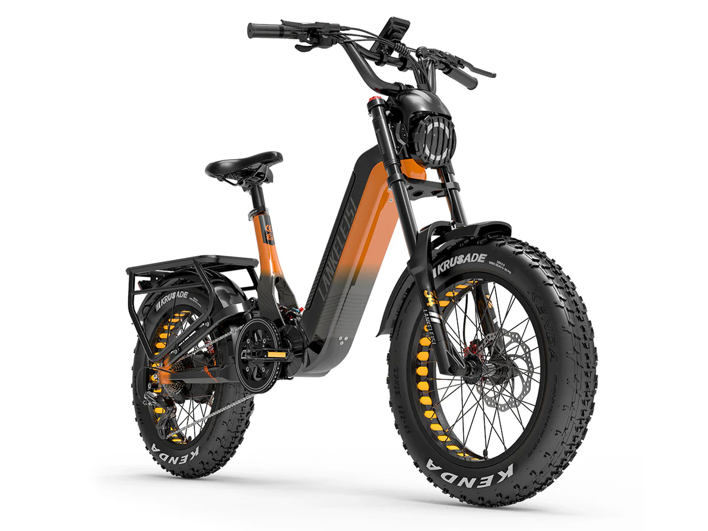 LANKELEISI | RX800 pleine suspension 20" gros vélo électrique 1000W 48V 20Ah