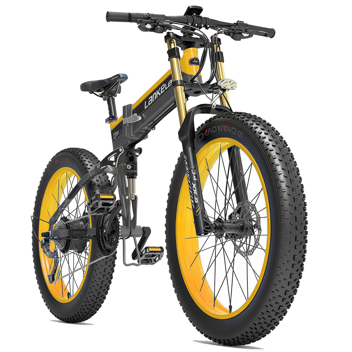 Lankeleisi | T750 Plus 1000w Rear Hub Motor 48v 16ah Battery Fat tire Folding E-Bike