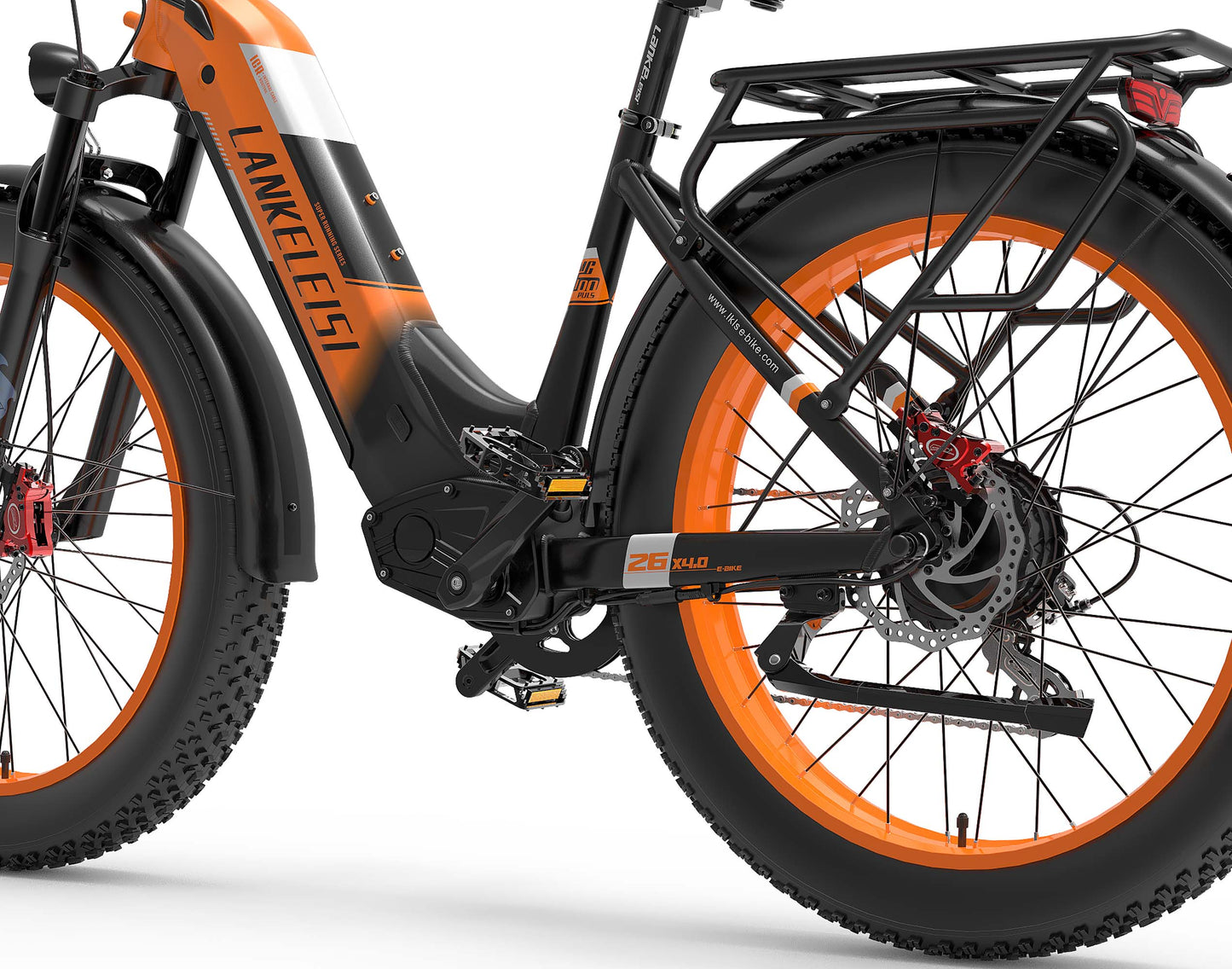 LANKELEISI | Vélo électrique pas à pas MG600 Fat-Tire, batterie 48v 20ah, moteur 1000w