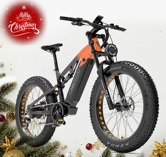 LANKELEISI | RV800 Dual Suspension E-MTB 48v 20ah Samsung Battery 750w Bafang Motor