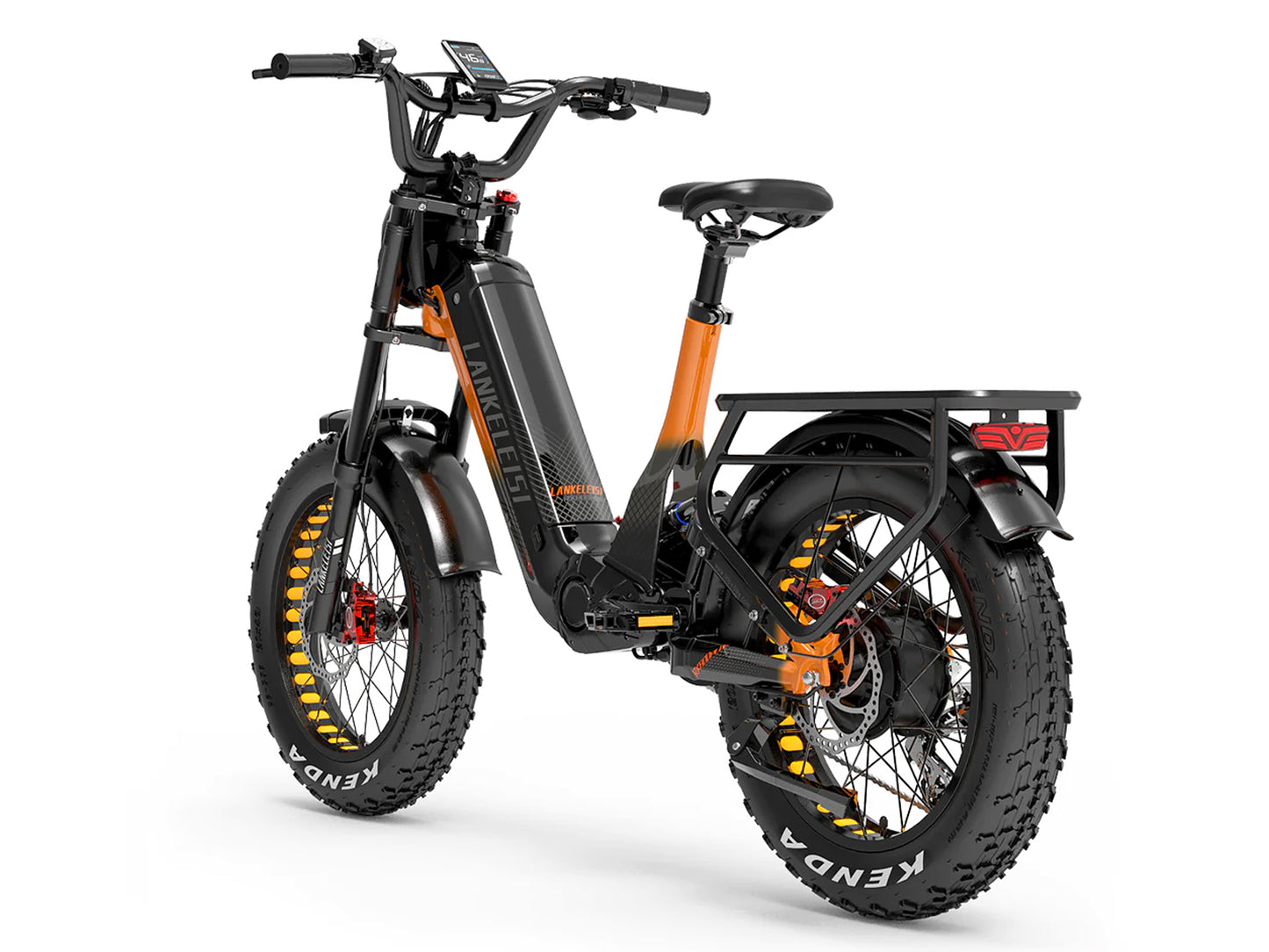 LANKELEISI | RX800 Full Suspension 20" Fat Tire Electric Bike 1000W 48V 20Ah